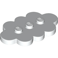 Image of part Plate Special 3 x 5 Cloud with 3 Center Studs