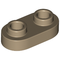 Image of part Plate Special 1 x 2 Rounded with 2 Open Studs