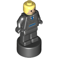 Minifig Trophy Statuette, Ravenclaw Student, Bright Light Yellow Hair Print