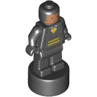 Minifig Trophy Statuette, Hufflepuff Student, Nougat Face Print
