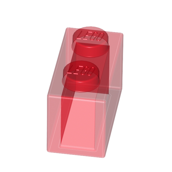 Brick 1 x 2 without Bottom Tube