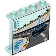 Panel 1 x 4 x 3 [Side Supports / Hollow Studs] Race Screen Print