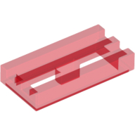 Tile Special 1 x 2 Grille with Bottom Groove