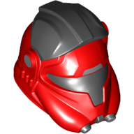 Helmet TIE Pilot, Dual Molded Red with Light Bluish Grey Markings print