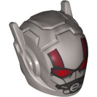 Image of part Helmet with Antennae and Headphones and Trans-Red Visor (Ant-man)