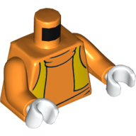 Torso Sweater with Yellow Vest Print (Goofy), Orange Arms, White Hands