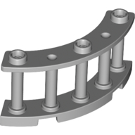 Image of part Fence Spindled 4 x 4 x 2 Quarter Round with 3 Studs