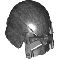 Helmet with Black Visor and Silver Stripes Print (Knights of Ren)