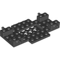 Vehicle Base 6 x 10 x 1  with Wheels Holder and 4 x 2 Recessed Center with Smooth Underside