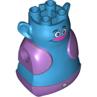 Body Giant, Head and Torso, with Purple Vest and Pants and Face Print (Biggie)