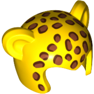 Costume / Mask with Ears, and Cheetah Spots Print