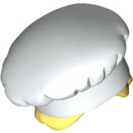 Hair and Hat, Chef, Yellow Hair with Bun Pattern