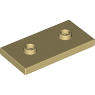 Image of part Plate Special 2 x 4 with Groove and Two Center Studs (Jumper)