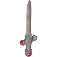 Weapon Sword with Bat, Trans Red Jewels Pattern (Sword of Gryffindor)