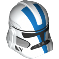 Helmet Clone Trooper Phase 2, Closed Front, 501st Legion Blue Markings Print