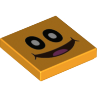 Tile 2 x 2 with Groove with Smiling Pokey Face Print