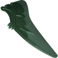 Animal Body Part, Dinosaur, Pteranodon Wing, Left with Marbled Sand Green Edge Pattern