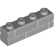 Image of part Brick Special 1 x 4 with Masonry Brick Profile
