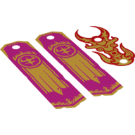 LEGO part Banners with Gold Trim and Symbols Print [Complete Sheet]