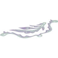 LEGO part Mane and Tail, Lavender Highlights Print [Complete Sheet]