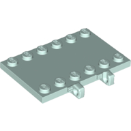 Image of part Hinge Plate 4 x 6 with Two 1 x 4 Studs and Recessed 2 x 4 Middle