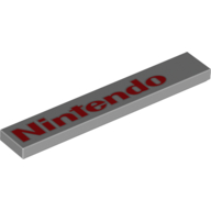 Tile 1 x 6 with 'Nintendo' Print
