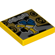 Tile 2 x 2 with Groove, Breakdance Print