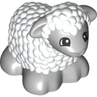 Duplo Animal Sheep / Lamb with Light Bluish Gray Legs and Head