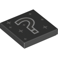 LEGO part Tile 2 x 2, Vidiyo Prints [All Tiles]