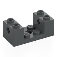 Brick Special 2 x 4 x 1 1/3 with Axle Holes and 2 x 2 Recessed and Hole