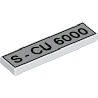 Tile 1 x 4 with 'S-CU 6000' print
