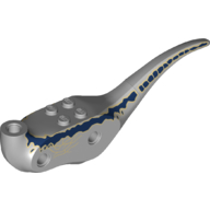 Animal Body Part, Dinosaur, Raptor Body with Blue Lines and Spots