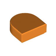 Tile Round 1 x 1 Half Circle
