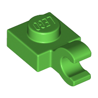 Plate Special 1 x 1 with Clip Horizontal [Thick Open O Clip]