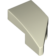 Image of part Slope Curved 2 x 1 with Stud Notch Left