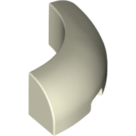 Image of part Brick Round Corner 3 x 3 x 1 with Bottom Cut Outs [No Studs] [1/4 Arch]