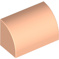Image of part Brick Curved 1 x 2 x 1 No Studs