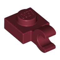 Plate Special 1 x 1 with Clip Horizontal [Thick Open O Clip]