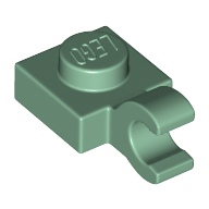 Plate Special 1 x 1 with Clip Horizontal [Thick Open O Clip]