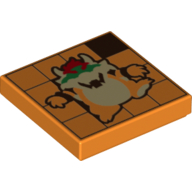 Tile 2 x 2 with Bowser print