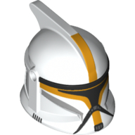 Helmet Clone Trooper Phase 1, with Side Holes, Bright Light Orange Clone Pilot Print
