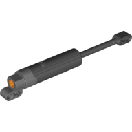 Technic Linear Actuator with Dark Bluish Gray Ends [Black Version]