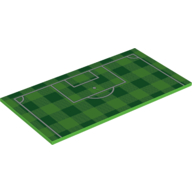 Tile 8 x 16 with Bottom Tubes with Soccer Field Goal Area Print