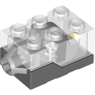 Light Brick 2 x 3 x 1 1/3 with Dark Bluish Gray Base [Yellow LED]