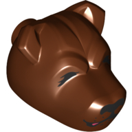 Animal Body Part, Dog Head with Closed Eyes Print (Fluffy)
