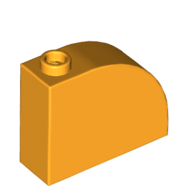 Slope, Curved 3 x 1 x 2 with Hollow Stud