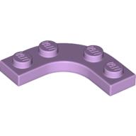 Image of part Plate Round Corner 3 x 3 with 2 x 2 Round Cutout