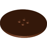 Plate Special Round 8 x 8 with 2 x 2 Center Studs with Groove