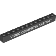 Brick 1 x 12 with 'VIDEO COMPUTER SUSTEM' print