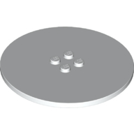 Plate Special Round 8 x 8 with 2 x 2 Center Studs with Groove